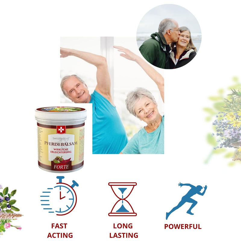 Swissmedicus Horse Balm Massage Gel With 25 Herbal Extracts (Comfrey, Horse Chestnut, Arnica, Eucalyptus) Noticeable Relief For Massage For Musces, Joints, Back Warming, Extra Strong 500 Ml - NewNest Australia