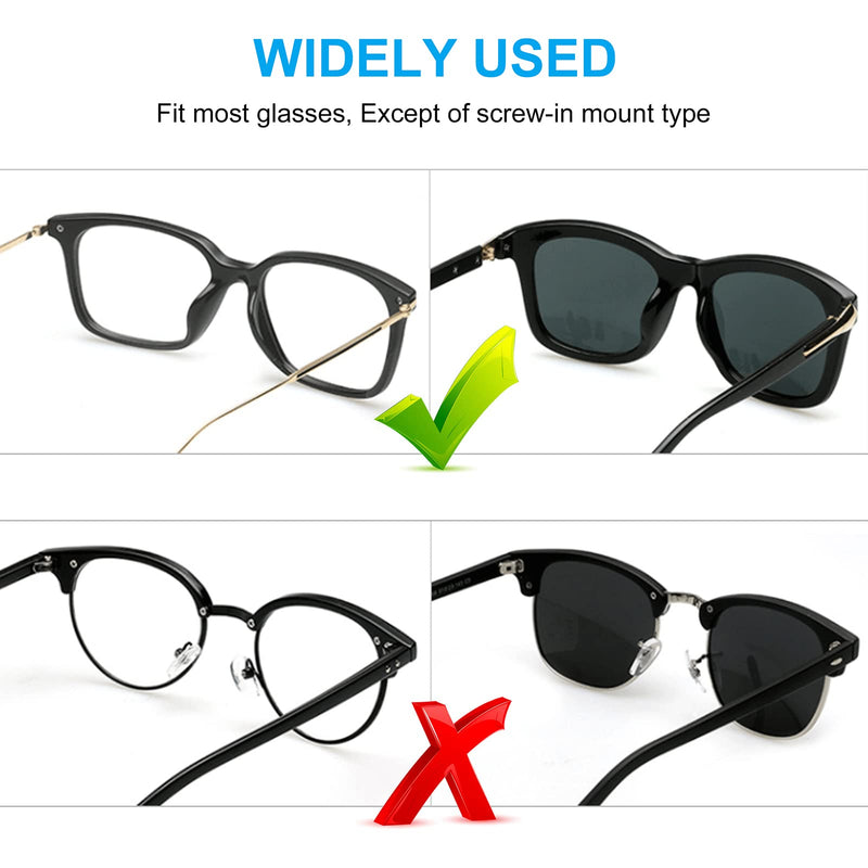 SURMAP Eyeglass Nose Pads, Soft Silicone Adhesive Glasses Nose Pad, Anti-Slip Heighten Air Chamber Nose Pads for Full Plastic Frames, 10 Pairs (Black) 10 Black Pairs - NewNest Australia