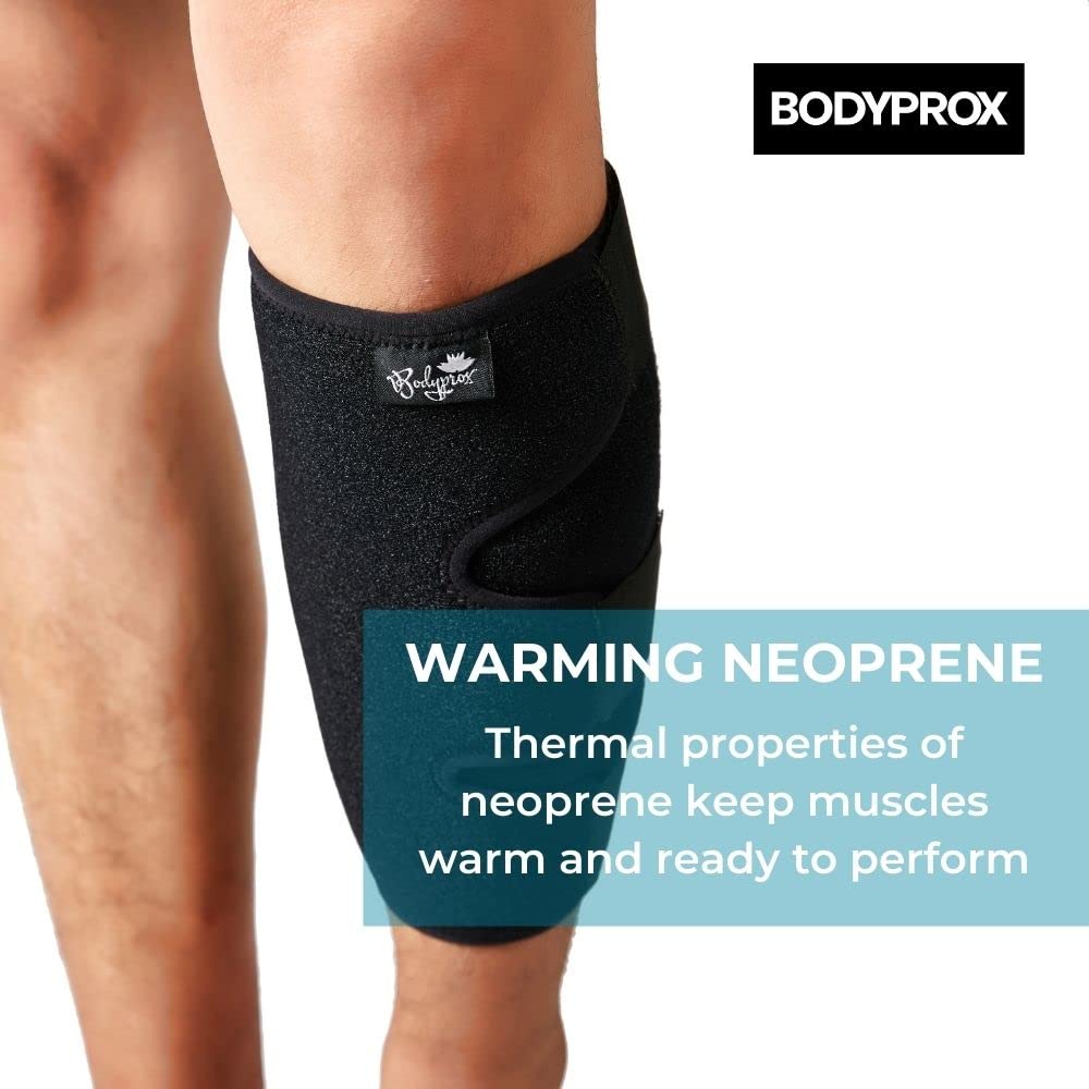 BODYPROX Calf Support Brace, Adjustable Shin Splint Compression Wrap