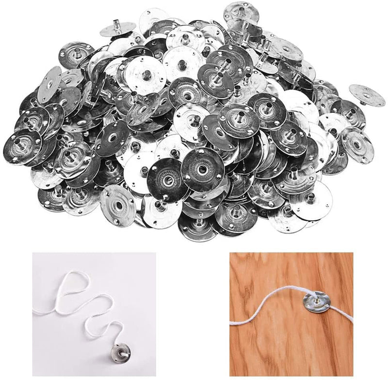 200pcs/12.5mm Candle Wick Base,Candle Wick Tabs Metal,Candle Wick Sustainer Tabs for Candle Making DIY 200PCS/12.5mm - NewNest Australia