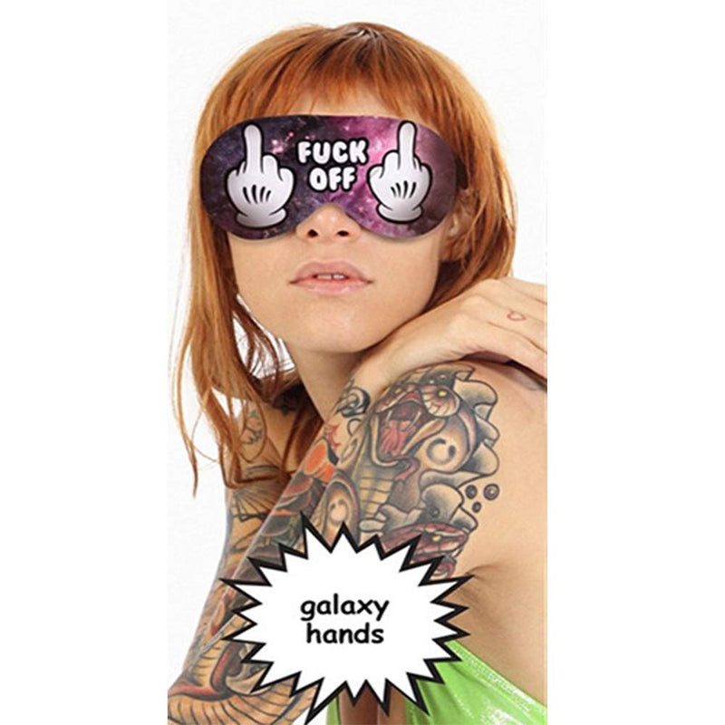 NganSuRong Novelty Funny Sleep Eye Mask Light Blocking Sleep Mask, Soft and Comfortable Night Eye Mask for Men Women, Eye Cover Aid Rest Blindfold, Eye Blinder for Travel/Sleeping/Shift Work Fuck Off - NewNest Australia