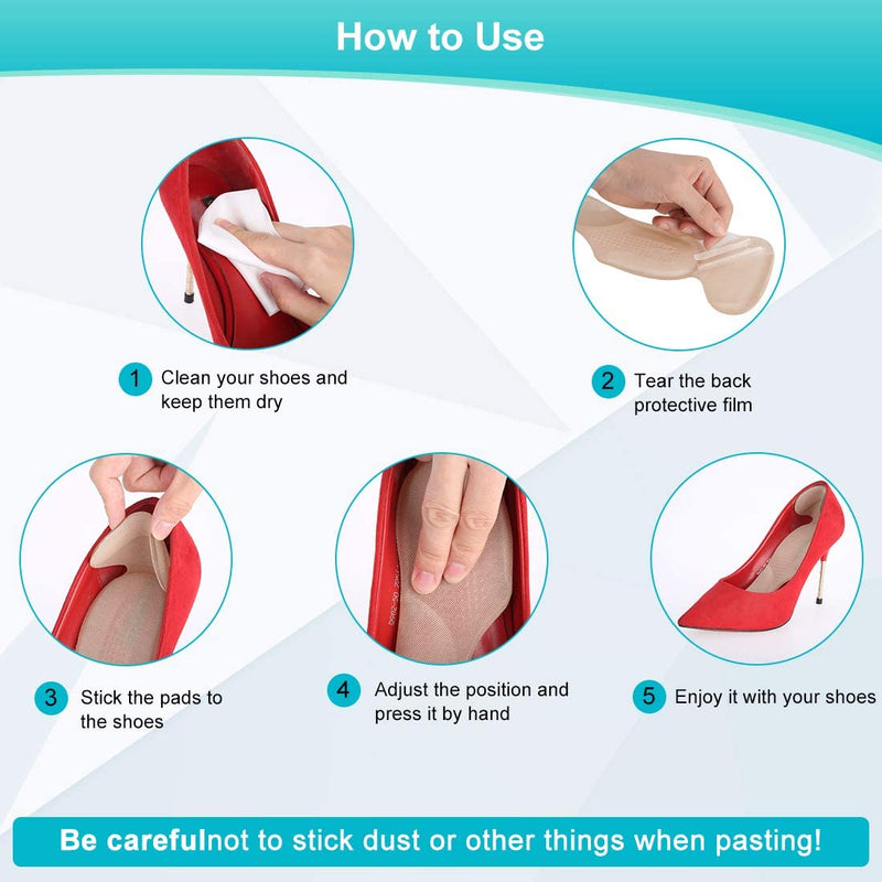 Haofy heel pad gel with arch support, self-adhesive heel holder, non-slip shoe heel protection to prevent blisters, slipping, abrasion, 2 pieces insoles, pumps, heel pads for shoes that are too large - NewNest Australia