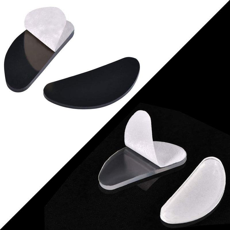 NEPAK 30 Pairs of Adhesive Nose Pads Glasses Pads & Non-Slip Silicone Glasses Pads for Glasses Sunglasses (1 mm, Transparent) Transparent - NewNest Australia