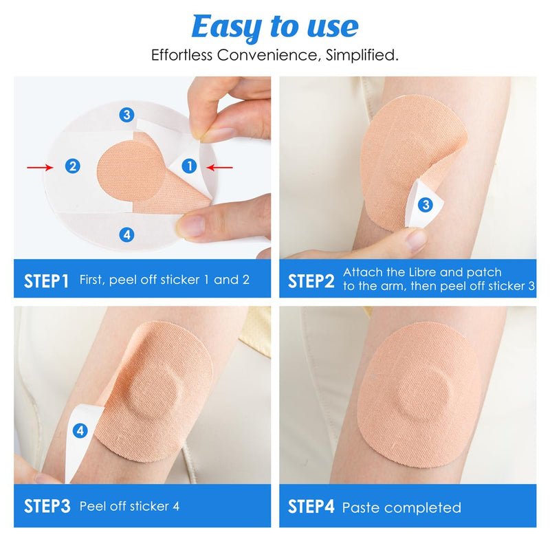 Pack Of 40 Freestyle Libre 3 Plasters, Waterproof, Breathable, Plasters For Freestyle Libre 1, 2 & 3, Skin-Friendly Plasters For Swimming & Bath, Brown Youshares - NewNest Australia