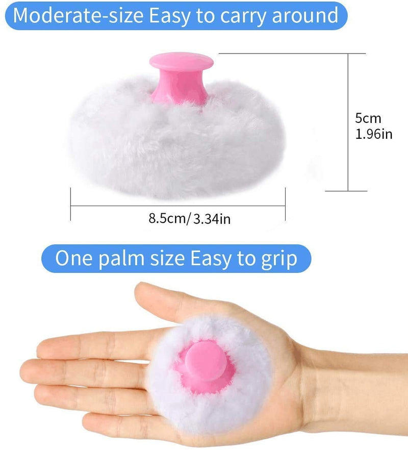 Baby Powder Puffs Cosmetic Powder Puffs Kit with Containers Blue and Pink Pack of 2 - NewNest Australia