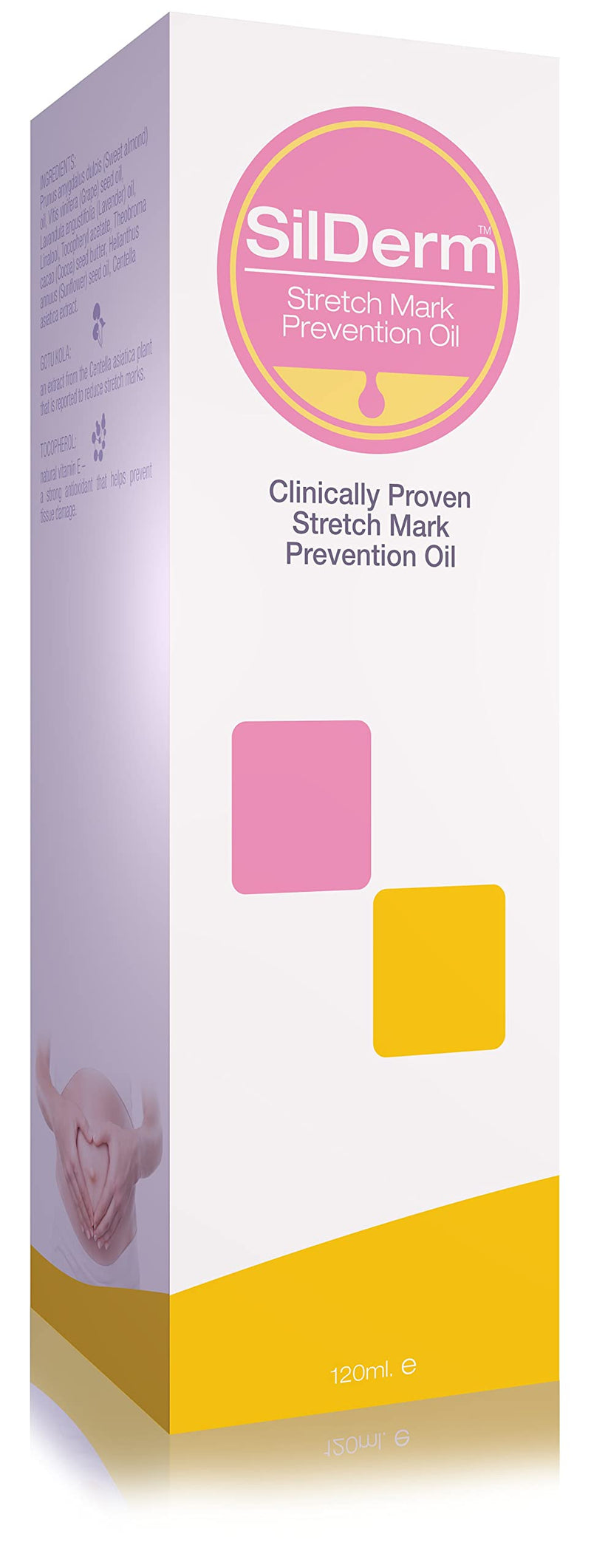 SilDerm Stretch Mark Oil - 120ml - Firming Stretch Mark Lotion for Pregnancy, Body & Tummy - Stretch Mark Oils for Men & Women - Natural Scar Oil Skincare with Vitamin E & Almond Oil - NewNest Australia