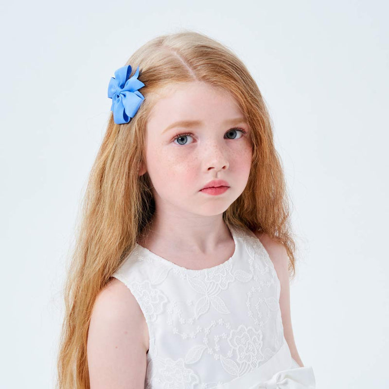 40PCS 3 Inch Hair Bows for Girls Grosgrain Ribbon Toddler Hair Accessories with Alligator Clip Bow for Toddler Girls Baby Kids Teens In Pairs 40pcs/20pairs - NewNest Australia