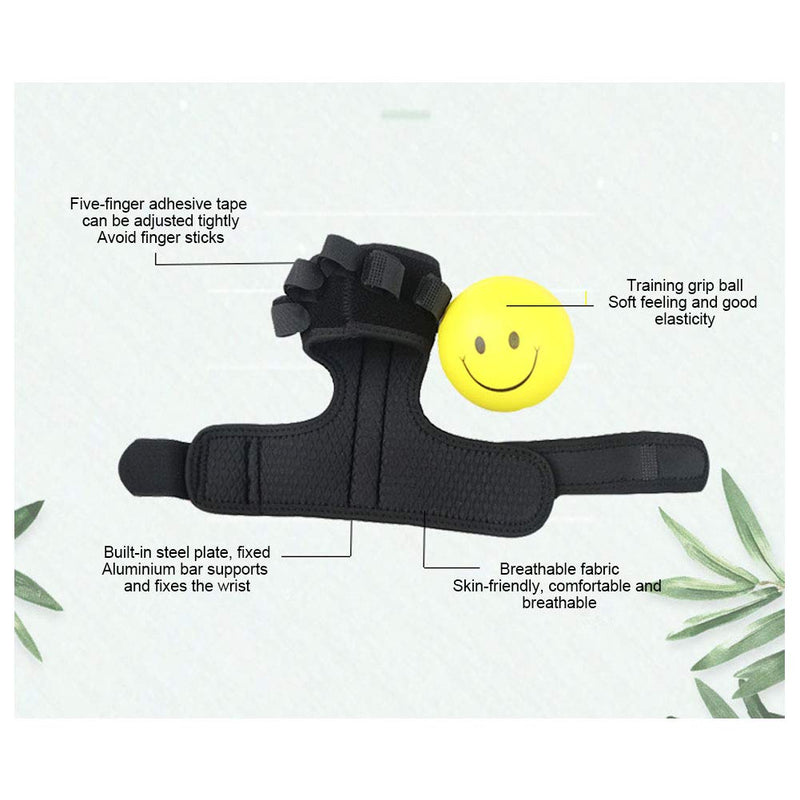 Brrnoo Finger Orthosis Ball Gloves, Grip Strength Ball Finger Device Training Equipment Anti-Spastic Splint With Aluminum Strips For Hand Impairment Hemiplegia Stroke - NewNest Australia