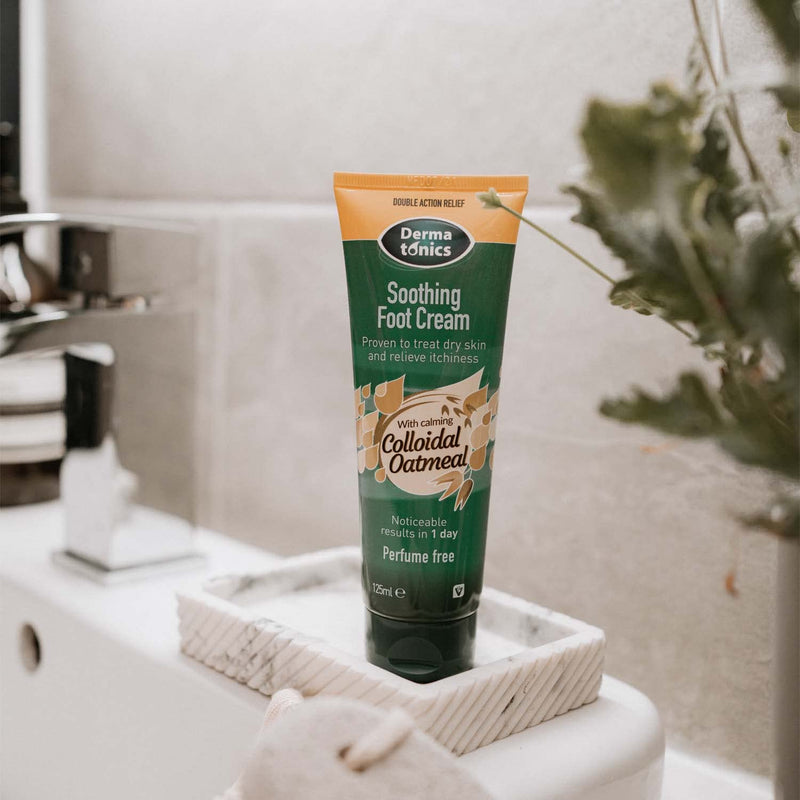 Dermatonics Soothing Foot Cream with Calming Colloidal Oatmeal | Rapidly Soothes and Relieves Itchiness Caused by Athlete’s foot, Diabetes, Dermatitis or Other Dry Skin Conditions | 125 ml 125 ml (Pack of 1) - NewNest Australia