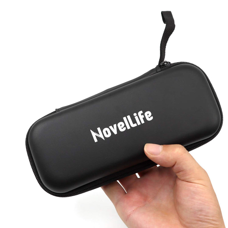 NovelLife TS100 TS80P Soldering Iron Portable Carry Case,PU Leather Small Zipper Tool Pouch Organizer Bag,Single Layer,2 Elastic Loop Strap - NewNest Australia
