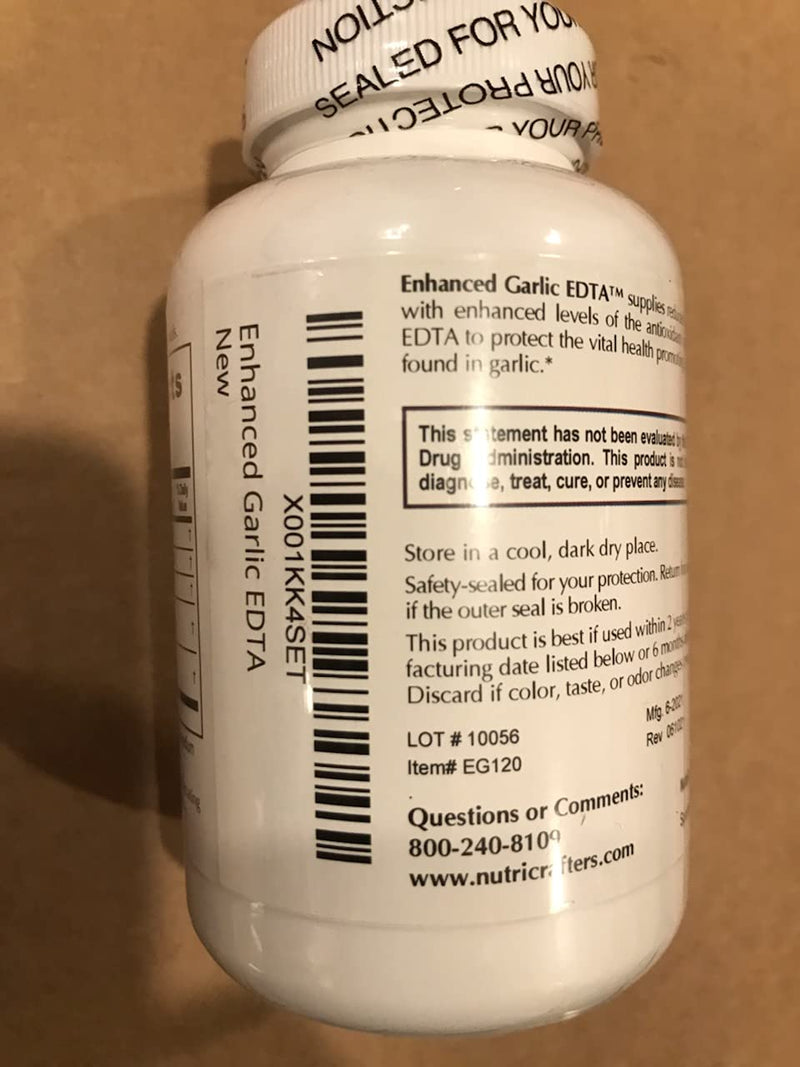 Enhanced Garlic EDTA - High Potency Calcium Disodium EDTA with Malic Acid, Garlic, Cysteine and Parsley. Proprietary Blend Free. - NewNest Australia