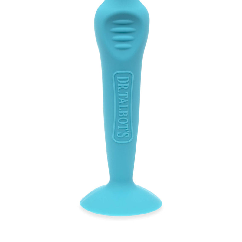 Dr. Talbot's Diaper Cream Soft Silicone Brush With Suction Base & Hygienic Case By, Aqua, Full Size, Blue 1 Count (Pack of 1) - NewNest Australia