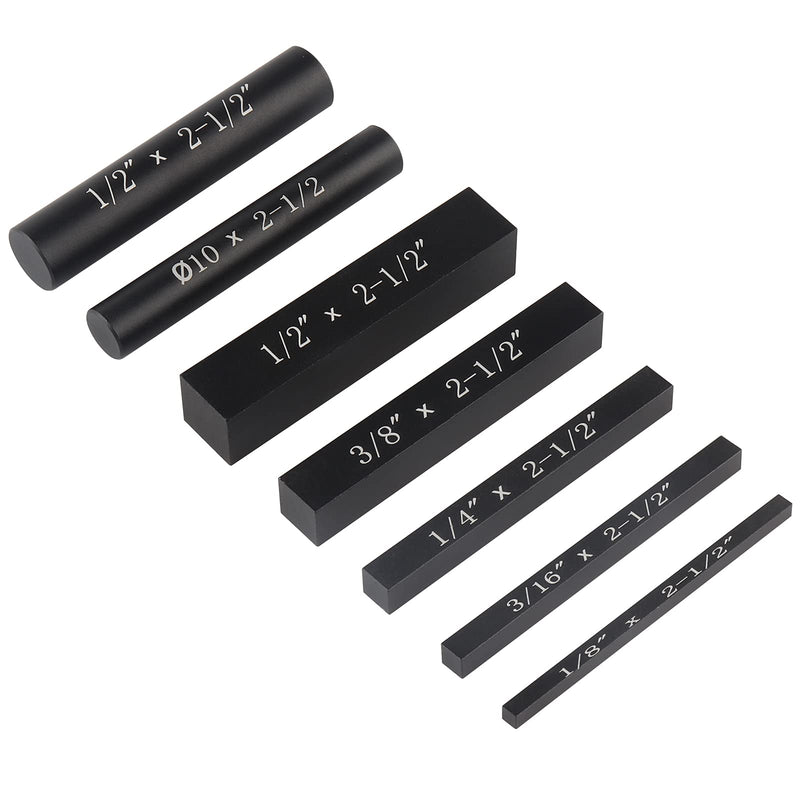 Setup Blocks Height Gauge Set, 7pcs Precision Aluminum Setup Bars for Router and Table Saw Accessories Woodworking Set Up, Bars Include Laser Engraved Size Markings - NewNest Australia