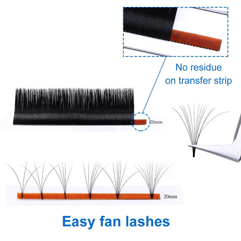 Easy Fan Lashes, C Curl 0.03mm 8-14mm Mixed Self Fanning Eyelash Extensions Easy Fan Russian Lashes 3D 5D 10D Easy Fan Volume Lashes Individual Lash Extension(KH-0.03-C-MIX8-14) MIX(8-14) 0.03mm-C - NewNest Australia