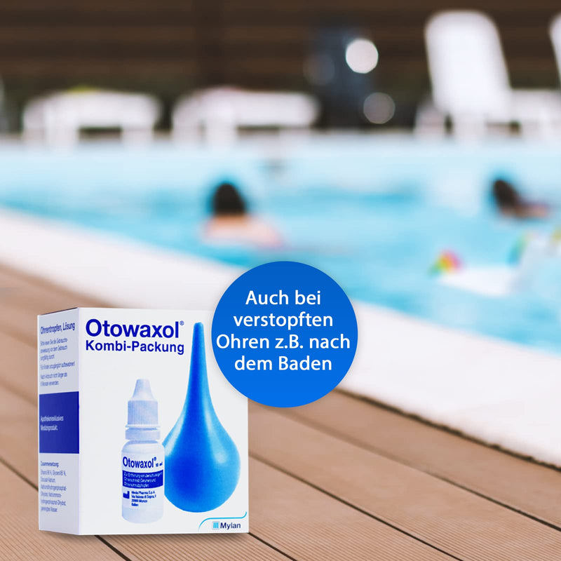 Otowaxol combination pack - ear wax remover for gentle ear cleaning, including ear syringe | Rinse ears with premium ear syringe - NewNest Australia
