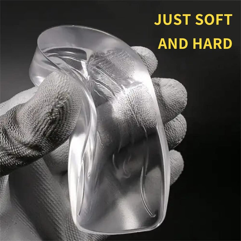 1 Pair Silicone Gel Height Increase Insole Heel Lift Inserts Half Plain Gel Heel Pad Elastic Cushion Arch Support Insert… 2cm Men - NewNest Australia