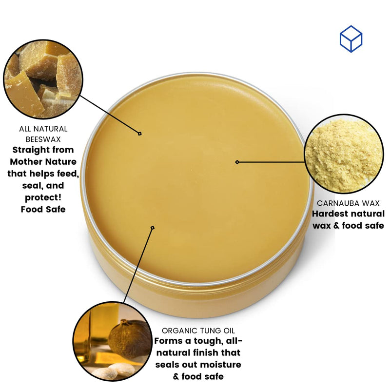 Z's Wood Nectar All Natural Beeswax Furniture Polish & Conditioner (6oz), Made with Tung Oil, Beeswax, & Carnauba Wax - Great on Damaged & Untreated Wood, Sent-CedarWood LemonGrass CedarWood LemonGrass - NewNest Australia