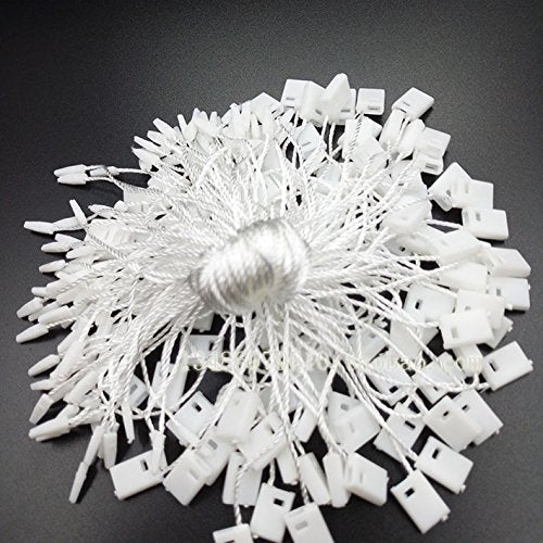 950 PCS White String Hang Tag Fasteners CSC@C White Nylon String White Hanging String White String Hang Tag String with Push Locker String Snap Lock White Tag Strings White 2 Small - NewNest Australia