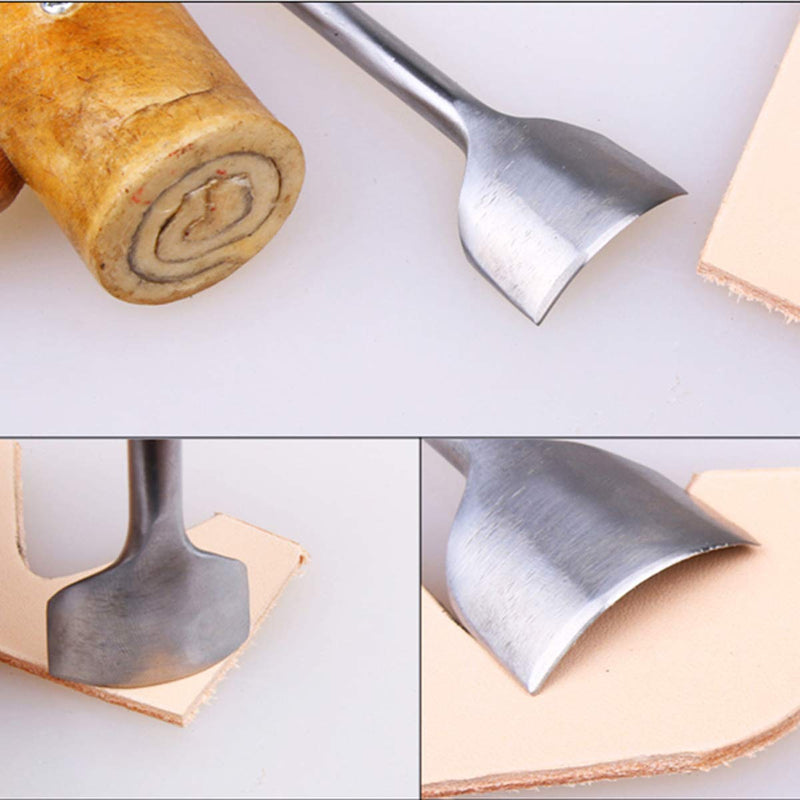 Baitaihem 7 Pcs Arc-Shaped Leather Craft Half-Round Cutter Punch Strap Belt Wallet Bag with 7 Size(10mm,15mm,20mm,25mm,30mm,35mm,40mm) Arc-Shaped - NewNest Australia