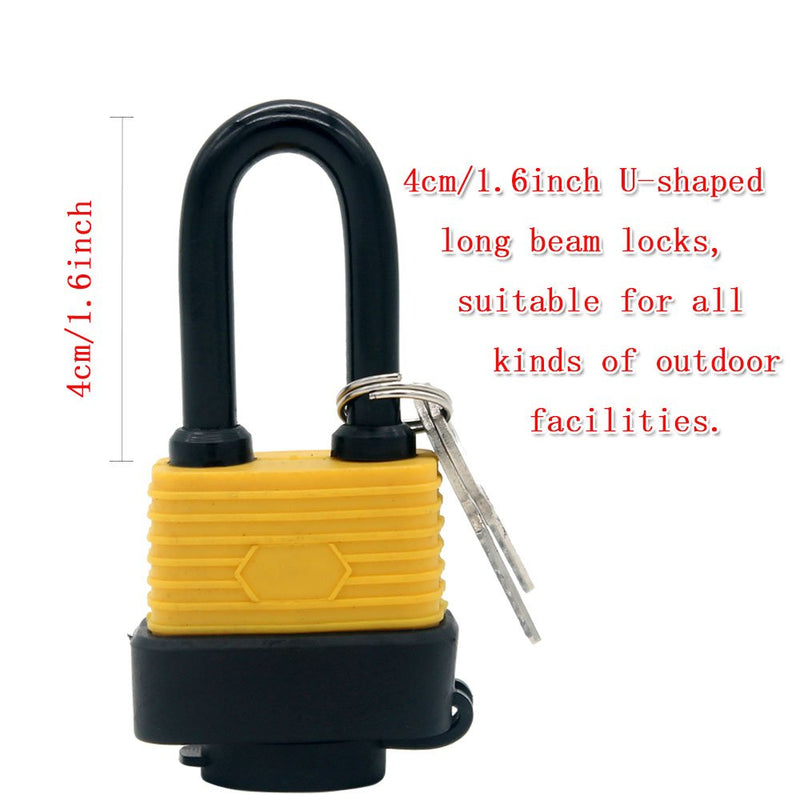 30mm Waterproof Padlock - Ideal for Home, Garden Shed, Outdoor, Garage, Gate Security (2 Pieces Set, Send a Small Password Lock) - NewNest Australia