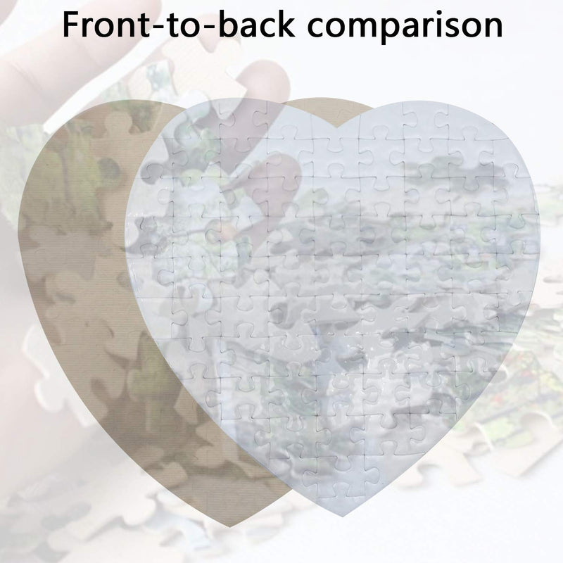 10 Sets Blank Sublimation Heart-Shaped Jigsaw Puzzle with 75 Pieces DIY Heat Press Transfer Crafts Thermal Transfer Puzzle Wholesale Thermal Transfer Pearl Puzzle Blank Puzzle - NewNest Australia