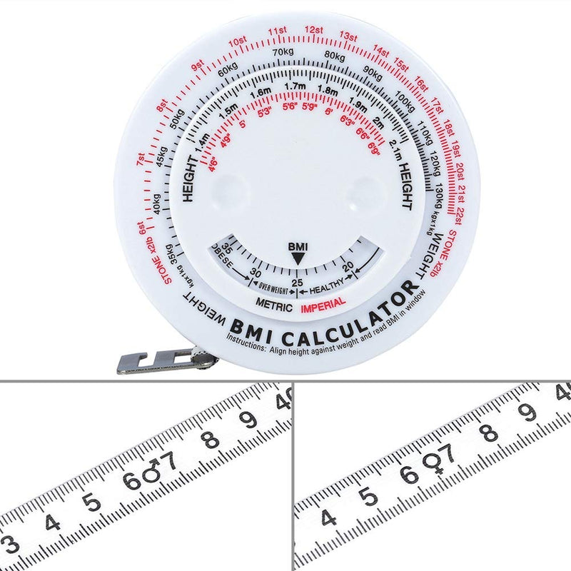 Bmi Tape Measure, Body Measuring Tape, Anatomical Bmi Tape Measure With Bmi Calculator For Weight Of Body Waist, Accurate Measurement, Strong Tension And Clear Printing - NewNest Australia