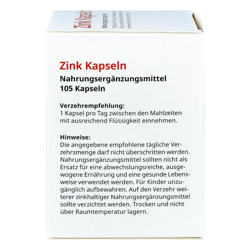 Zinc capsules 10 mg from apodiscounter 105 pieces - NewNest Australia