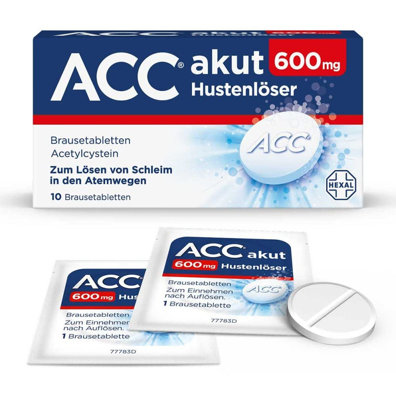 ACC acute 600mg cough reliever 10 pieces - NewNest Australia