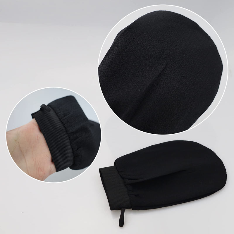 4PCS Exfoliating Gloves, Exfoliating Glove Black Deep Body Exfoliating Glove Dead Skin Remover Shower Body Exfoliating Gloves for Women and Men, Ingrown - NewNest Australia