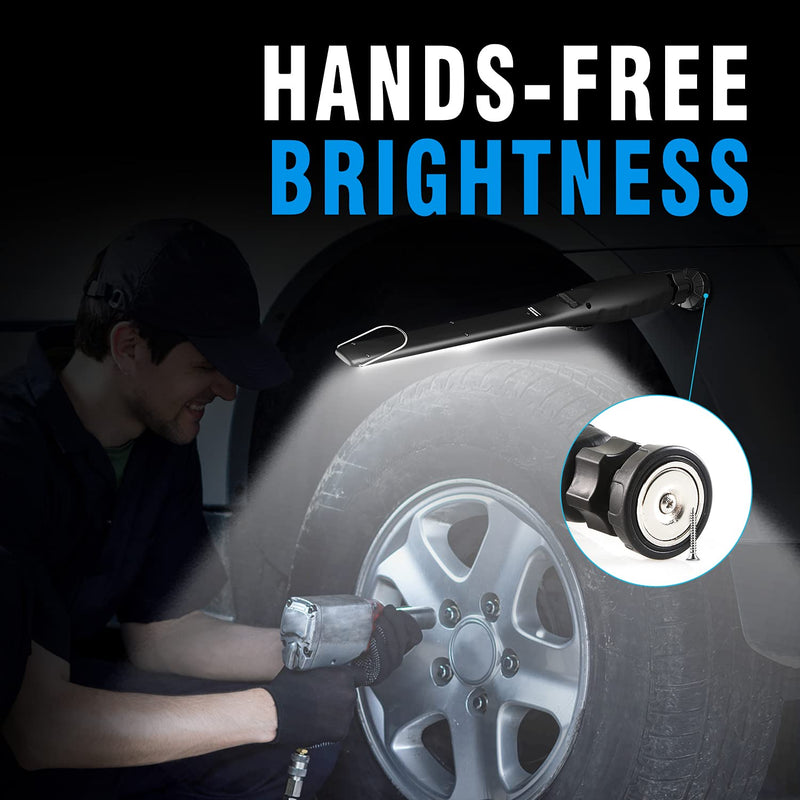 Dr. Prepare LED Work Light, 700 Lumens Rechargeable Work Light 3200mAh, Cordless Portable Magnetic COB LED Work Light, Inspection Light for Car Repair, Home, Garage, Emergency - NewNest Australia