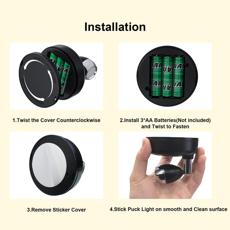 T-Dimeen LED Spot Lights Indoor Wireless Battery Operated Small Spotlight with Remote Control RGB+W Mini Accent Lights w/ Dimmer & Timer for Lighting up Artwork Painting Display (2-Pack) 2 Pack - NewNest Australia