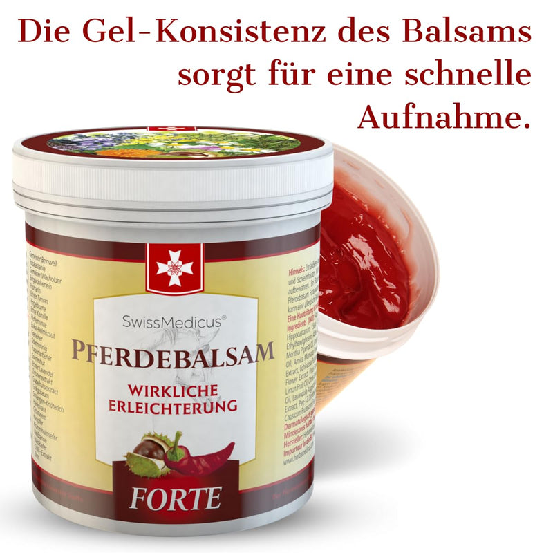 Swissmedicus Horse Balm Massage Gel With 25 Herbal Extracts (Comfrey, Horse Chestnut, Arnica, Eucalyptus) Noticeable Relief For Massage For Musces, Joints, Back Warming, Extra Strong 500 Ml - NewNest Australia