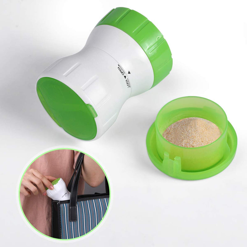 Opret Tablet Mortar With Deposit Compartment, Rotating Tablets Crushing Mortar, Multifunctional Ceramic Tablet Chopper Bottle Pill Mortar Mortar Pill Crusher Grinder - NewNest Australia
