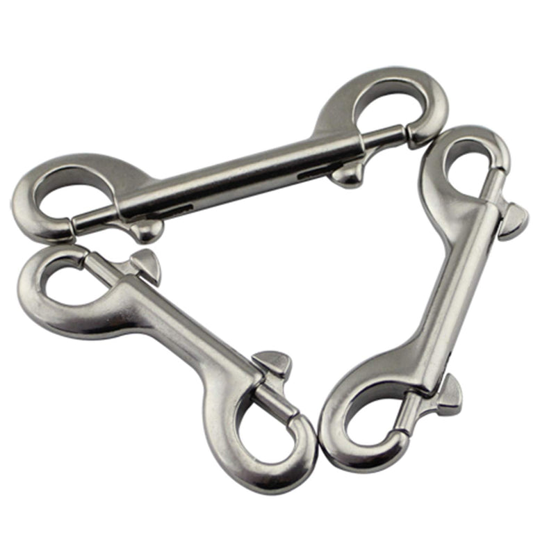 2-Pack 316 Stainless Steel Double Ended Bolt Snap Hook 4-1/2'' Double End Bolt Snaps Hooks Scuba Diving Clips Marine Grade for Water Bucket/Dog Leash/Pet Feed Bucket & Hammock/Horse Tack and More - NewNest Australia