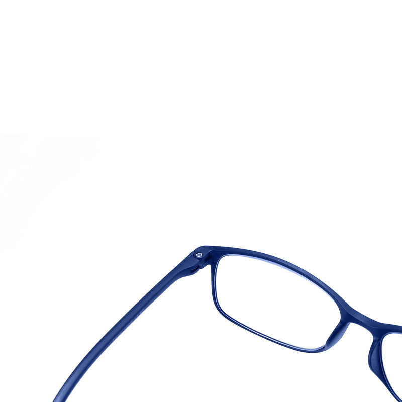 PROFLEX BluOptix with blue light filter, lightweight, flexible, scratch-resistant, unisex (women + men), computer screen technology reading glasses +0.0,+1.0,+1.5,+2.0,+2.5,+3.0,+3.5,+4.0 blue 3.5 diopters - NewNest Australia