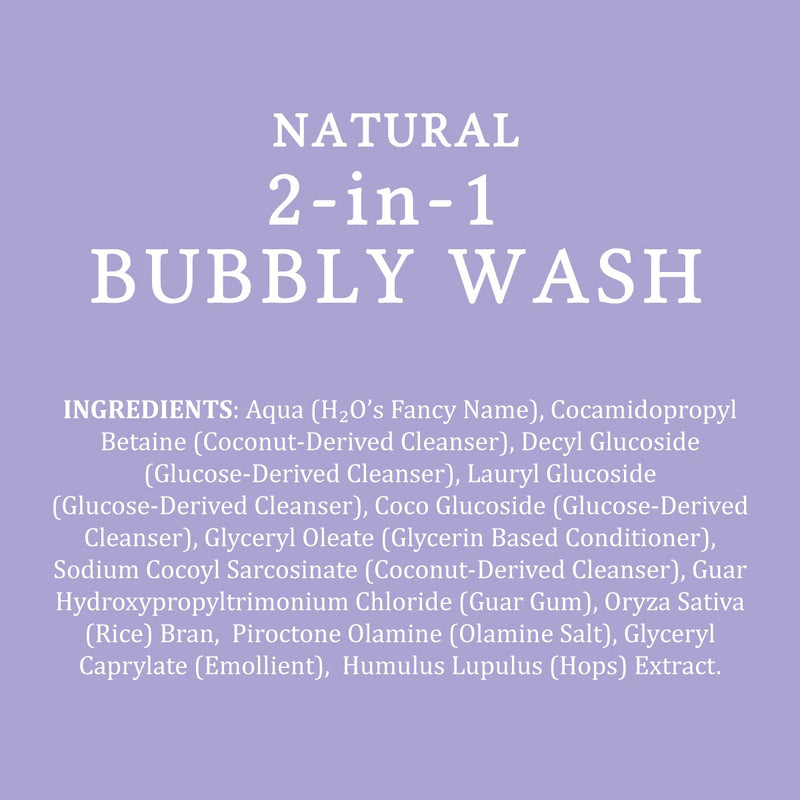 MooGoo 2-in-1 Bubbly Wash - A gentle cleansing baby bubble bath, body wash and baby shampoo - Great for sensitive and delicate baby skin - vegan, cruelty-free, fragrance-free, and SLS-free formula - NewNest Australia