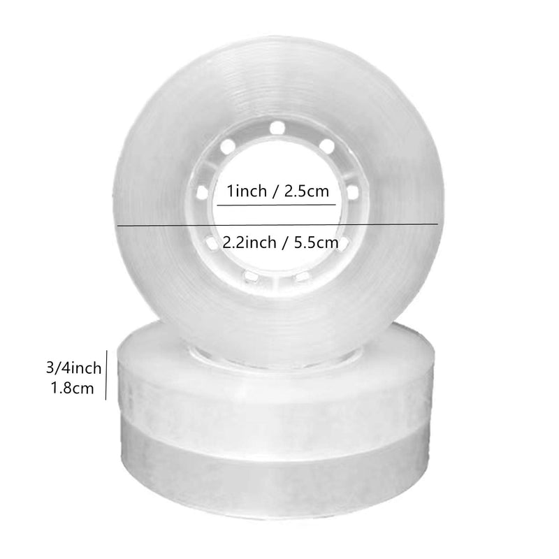 Minghaoda 12 Rolls Clear Tape Refills Roll Transparent Tape Refill Rolls for Office, Home, School, 3/4-Inch x 1000 inch - NewNest Australia