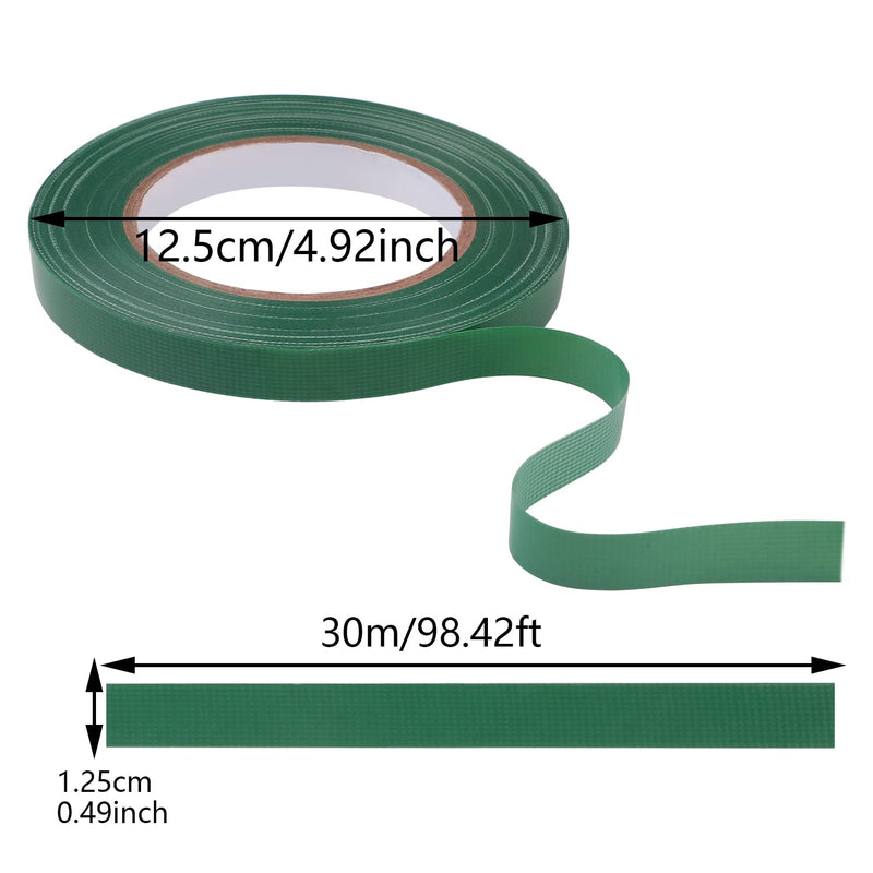 Floral Tape Green Waterproof Flower Tape, 1/2" Wide Adhesive Florist Tape for Bouquet Wrap Floral Crafts (90 Ft/30 Yd) 1 Roll - NewNest Australia