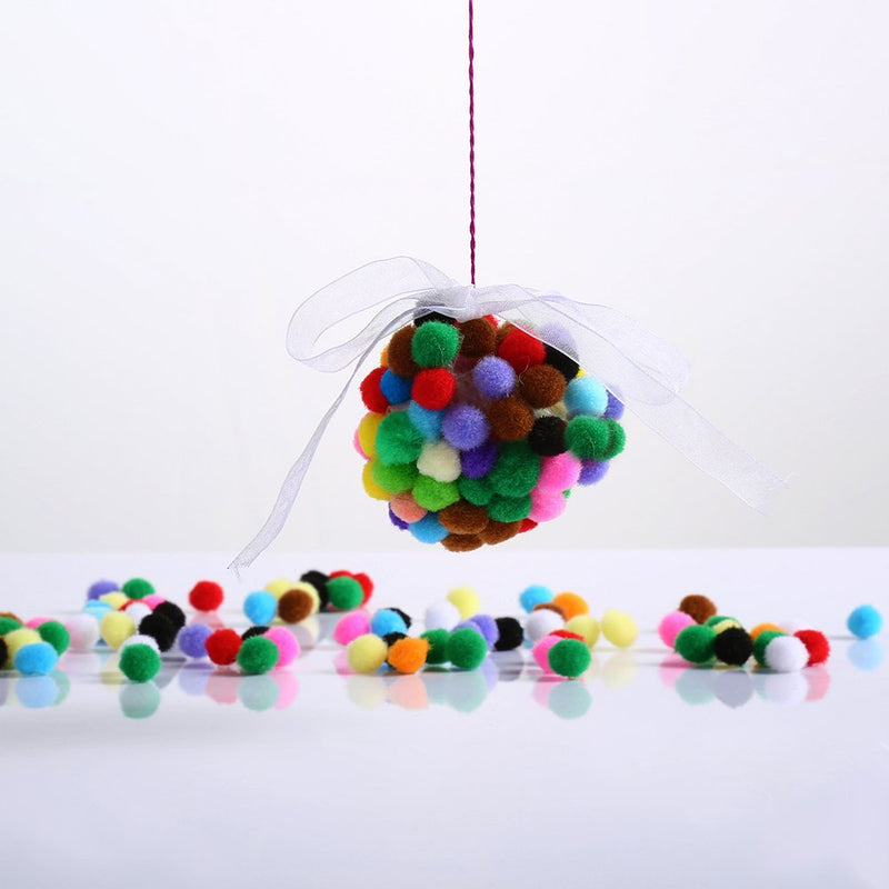 Caydo 1200 Pieces 1cm Assorted Pom Poms for DIY Creative Crafts Decorations - NewNest Australia