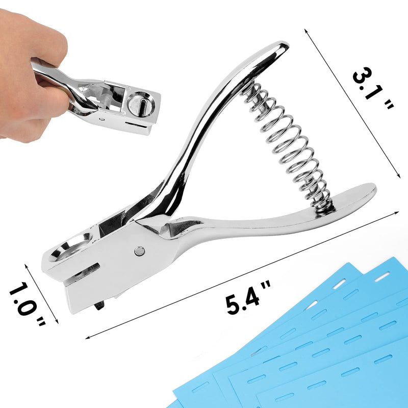 MROCO Hole Punch Slot Punch Badge Hole Punch for ID Cards,Hand Held,No Burrs Holes,One Slot Hole Puncher for ID Badges Hole Punch for Badge,Metal Hole Punch for ID Cards,Badge Holes,15mm x 3mm Hole - NewNest Australia