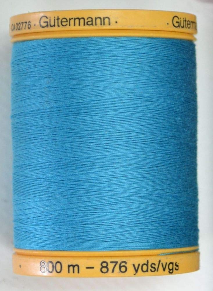 Gutermann Natural Cotton Thread 800M, 800m/875 yd, Aqua Marine - NewNest Australia