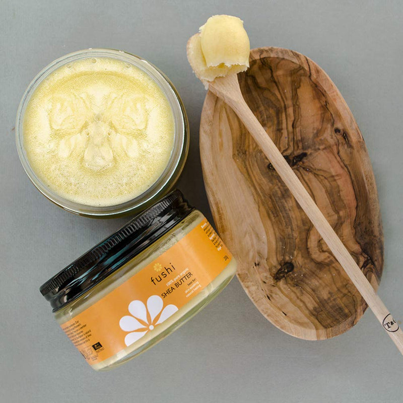 Fushi Organic Shea Butter 200g | Creamy, Handmade & 100% pure | Vitamins A, E & F | Unrefined, Fresh-Pressed For Skin Soothing, Natural Healing & Moisturising | Ethical & Vegan | Made in the UK 200 g (Pack of 1) - NewNest Australia