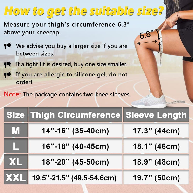 beister 1 Pair Full Leg Compression Sleeves for Women & Men, Extra Long Leg & Calf Braces Knee Sleeve for Basketball, Football, Running, Working Out, Arthritis Green M - NewNest Australia