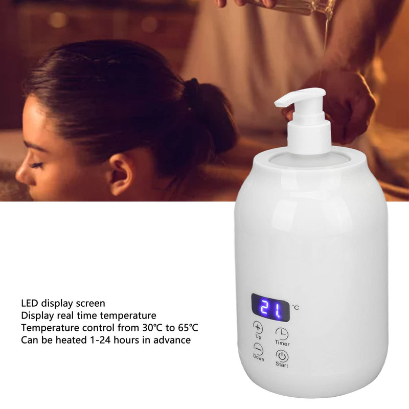 Massage Oil Warmer, Massage Lotion Warmer, Essential Oil Heater, Heat Oil Lotion, Massage Oil Heater, LED Display, Touch Control, Temperature Adjustment, Essential Oil Bottle Warmer(EU), L EU - NewNest Australia