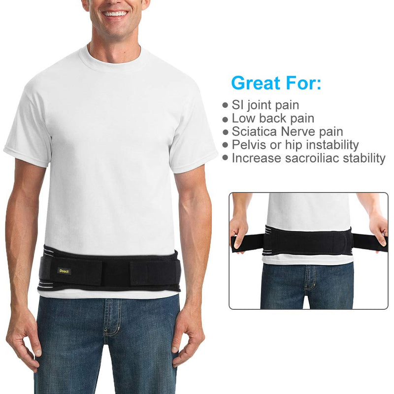 SI Sacroiliac Belt for Men and Women, Adjustable Belt for SI Joint Pain Relief, SI Brace for Low Back Support Hip and Sciatica Pain, Sacroiliac Joint Belt Pregnancy S/M - NewNest Australia