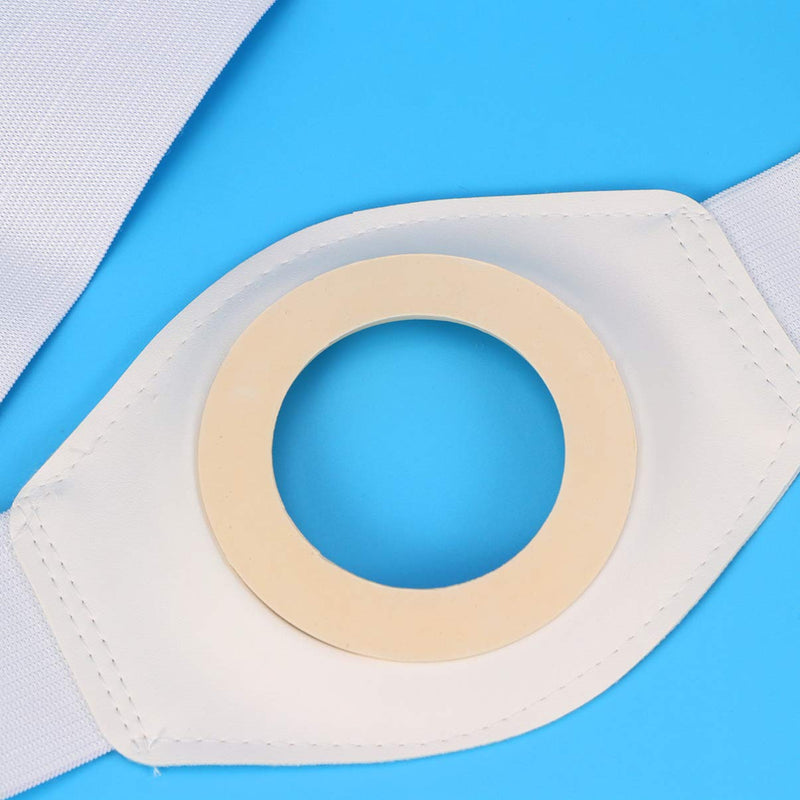 HEALLILY 2pcs Abdominal Hernia Belt Elastic Stoma Belly Abdomen with Breathable Stoma Opening for Post Colostomy Ileostomy Healthcare Beige - NewNest Australia