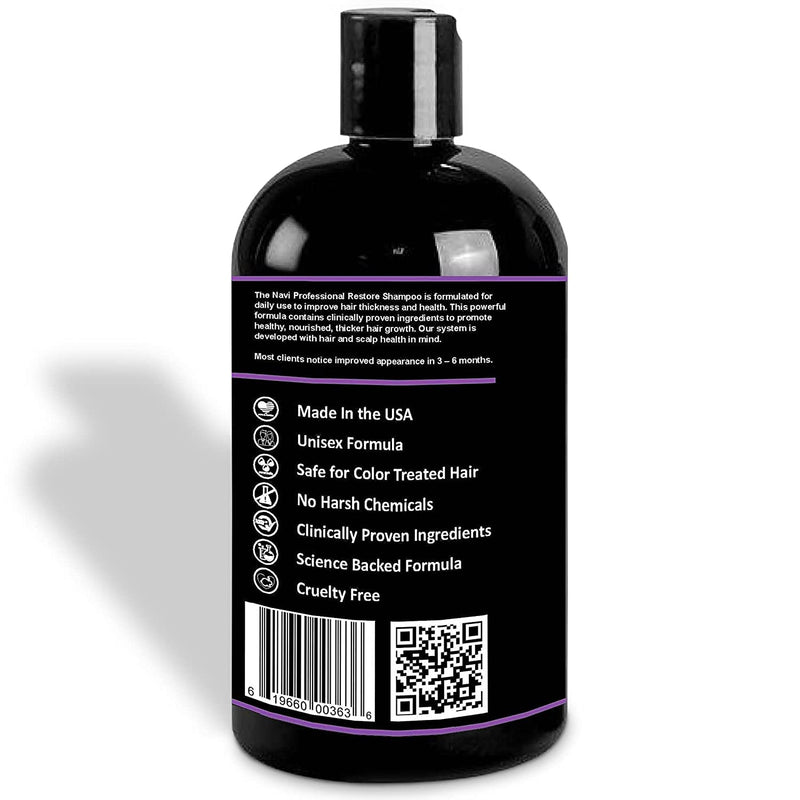 Navi Professional Strength Hair Loss Shampoo for Hair Growth, DHT Blocker Shampoo for Thinning Hair, Paraben Sulfate Free Blend w Biotin Keratin and Vitamin E, Hair Regrowth for Men and Women, 16 oz - NewNest Australia
