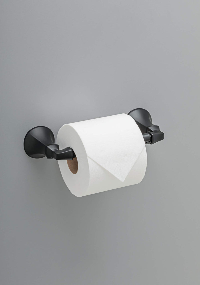 Delta Faucet 76450-BL Ashlyn Toilet Paper Holder, Matte Black - NewNest Australia