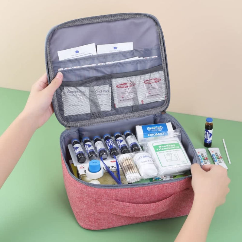 Ghzste Pack of 2 Medicine Bag Large Capacity Waterproof Medical Emergency Bag, Empty Waterproof First Aid Medication Bag for Travel Outdoor - NewNest Australia