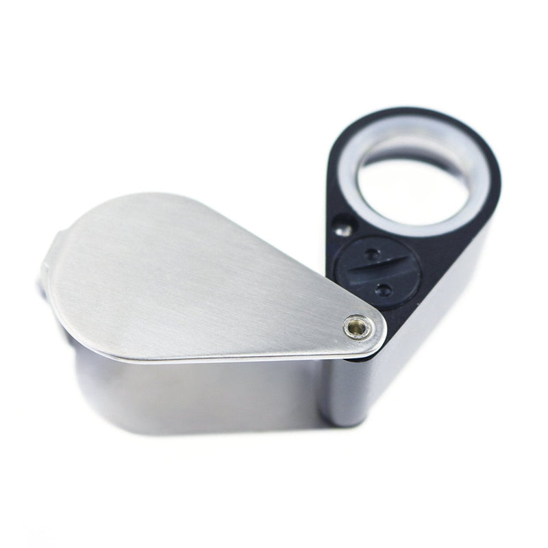 10x Magnifier Loupe Jewelry Jewelers Foldable Pocket Illuminated Magnifying Tool 21mm U V and LED Light for Eye Rocks Stamps Coins Watches Hobbies Antiques Gems 10x Magnification - NewNest Australia